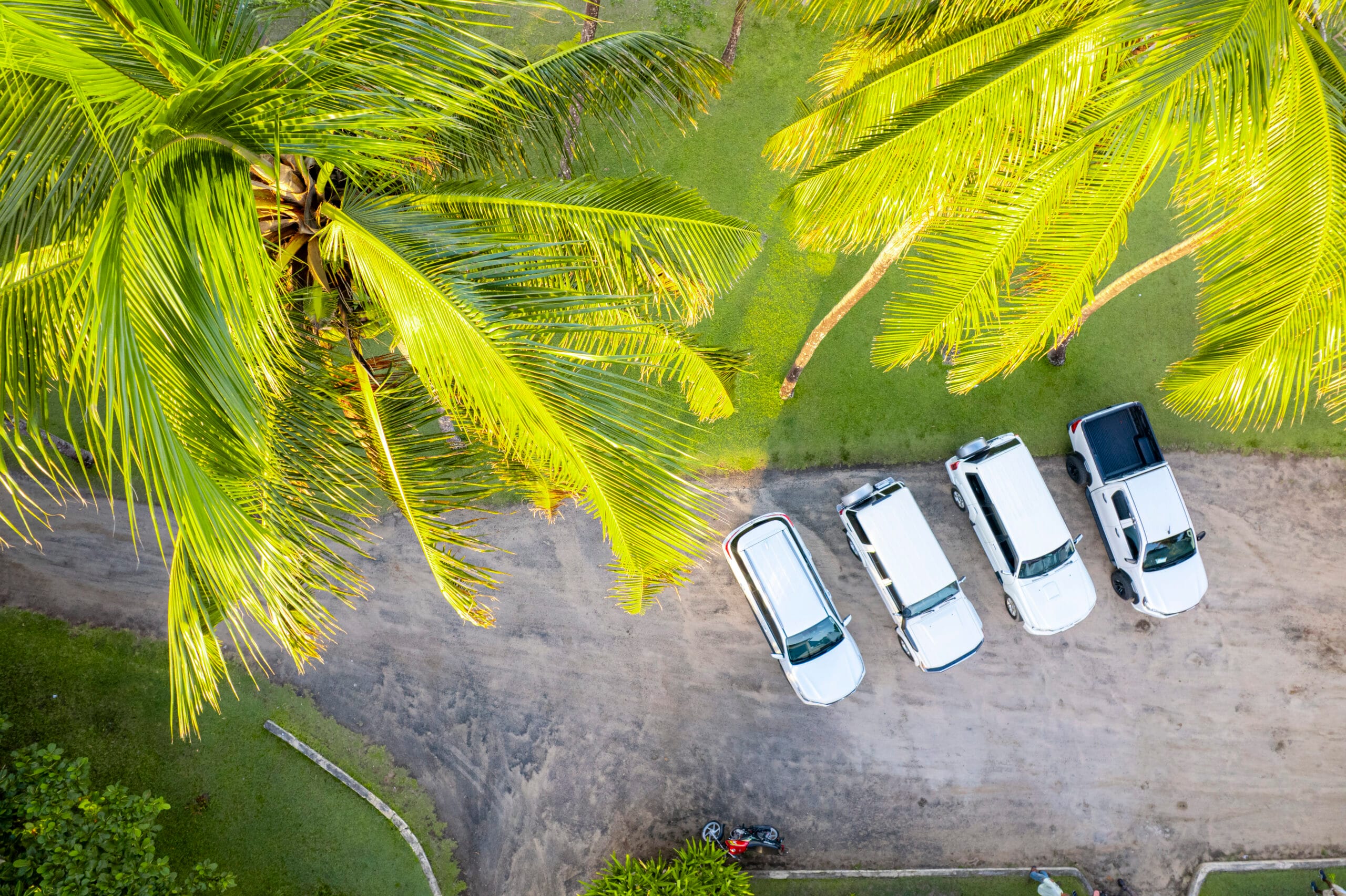 Illustration aérienne de diverse type de véhicule